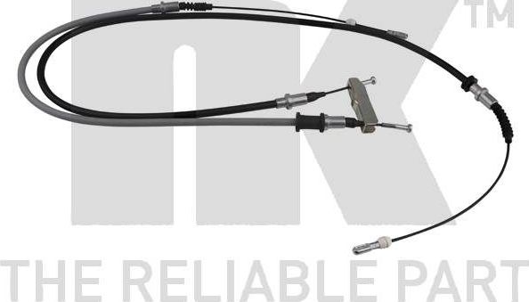 Трос ручника (тросик ручного тормоза) NK задний для Opel Kadett E 1987-1991. Артикул 903685