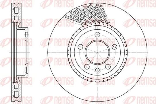 Тормозной диск Remsa. Артикул 6749.10