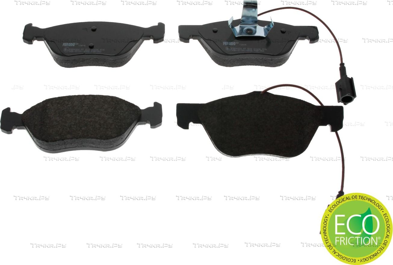 Тормозные колодки Ferodo Premier Eco Friction передние для Lancia Lybra 1999-2005. Артикул FDB1052