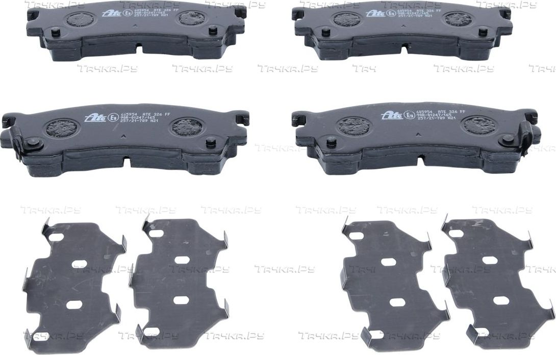 Тормозные колодки ATE передние для Mazda 626 IV (GE) 1991-1997. Артикул 13.0460-5954.2
