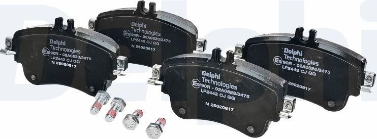 Тормозные колодки Delphi (Low-Metallic). Артикул LP2442