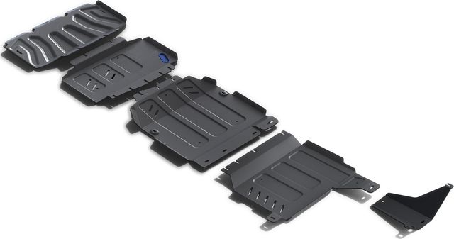 Защита Rival для радиатора, картера, КПП и РК Mercedes-Benz X-klasse 4WD 2017-2020. Артикул K222.3942.1