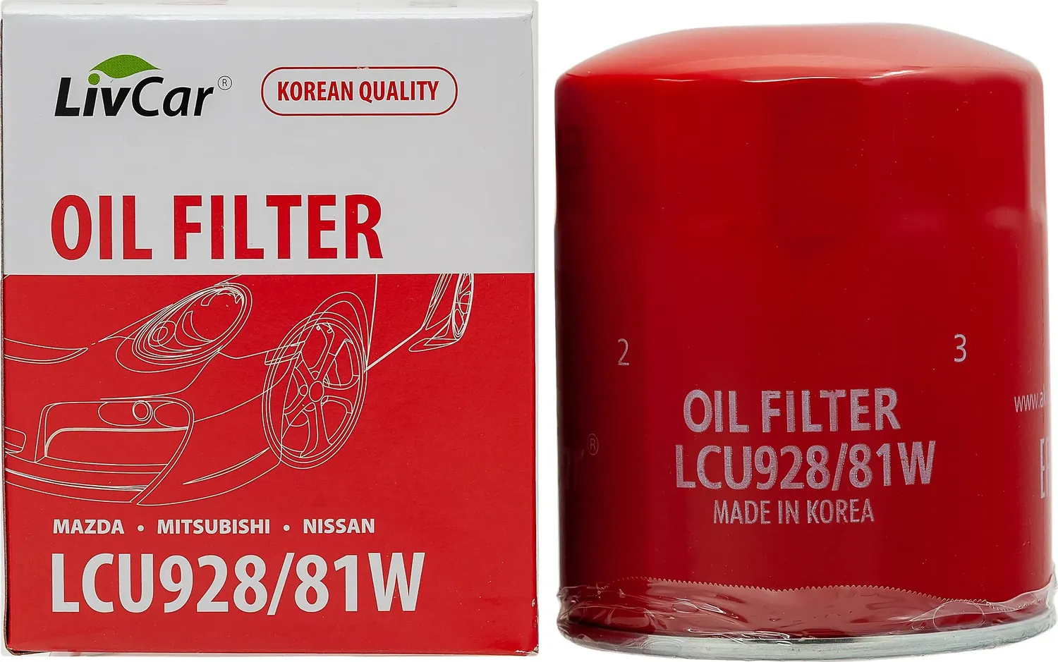 Фильтр масл. C-306 MITSUBISHI LCU928 81W LIVCAR (Корея) Livcar. Артикул LCU92881W