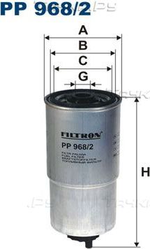 Топливный фильтр Filtron для Fiat Punto II 2000-2003. Артикул PP 968/2