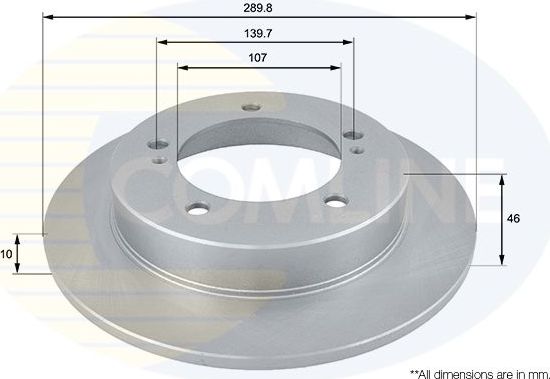 Тормозной диск Comline Comline для Geo Tracker 1988-1998. Артикул ADC0902