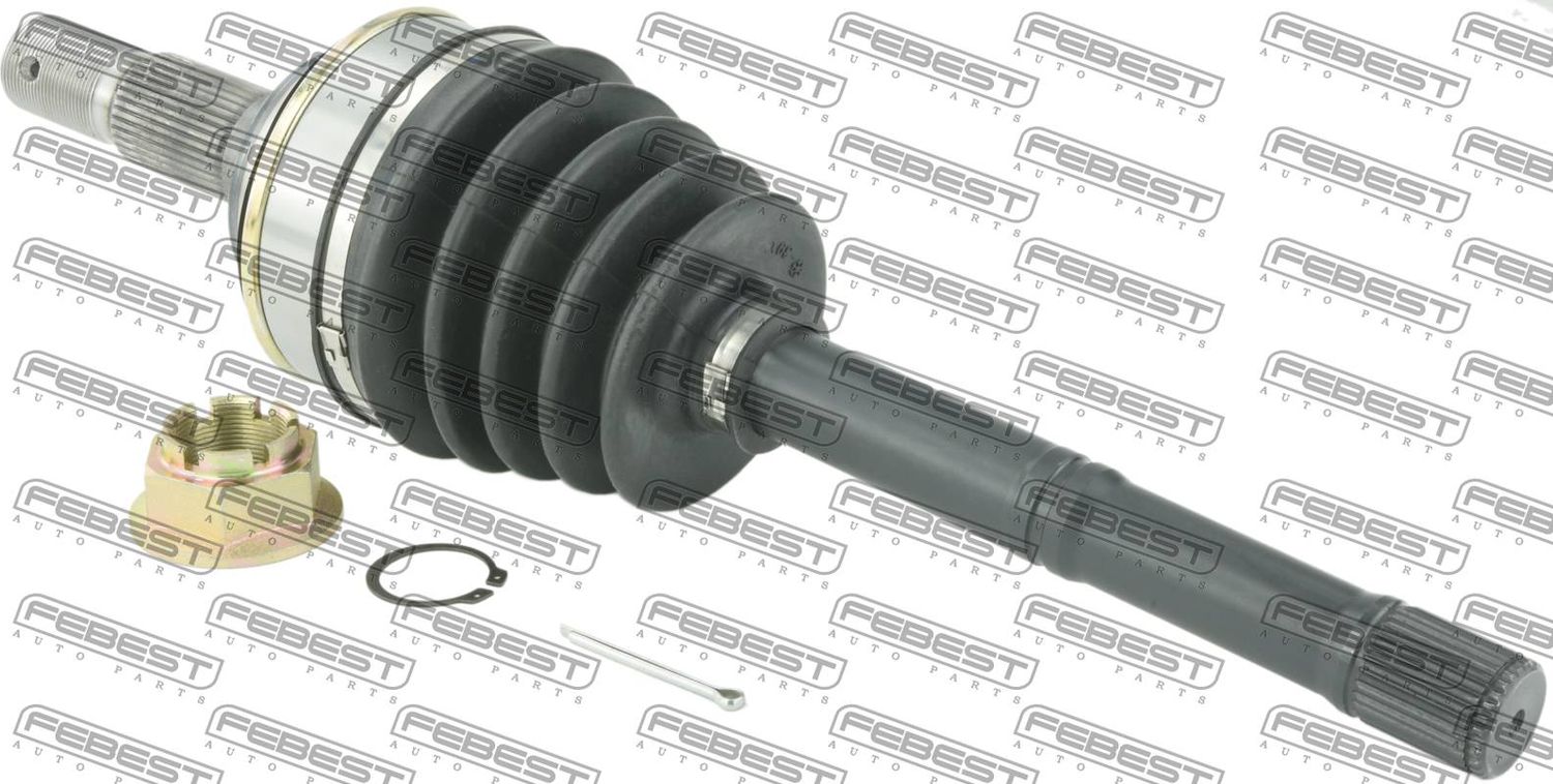 Полуось (привод в сборе, приводной вал) Febest. Артикул 0114-200
