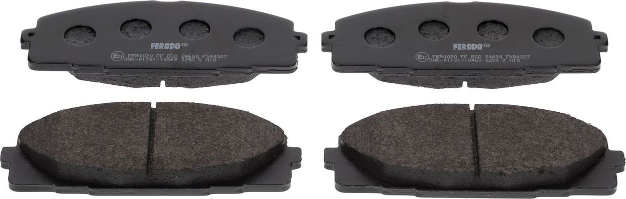 Тормозные колодки Ferodo Premier Eco Friction. Артикул FVR4327