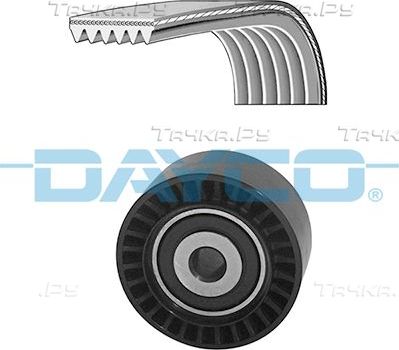 Приводной ремень поликлиновой с роликами (комплект) Dayco для Peugeot 2008 I 2013-2026. Артикул KPV286