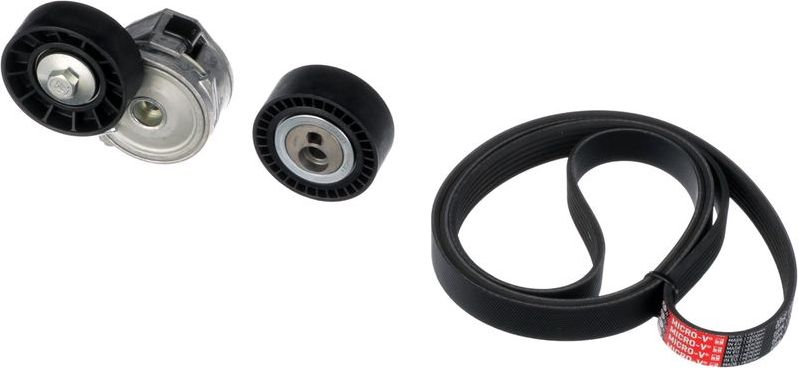 Приводной ремень поликлиновой с роликами (комплект) Gates Micro-V®. Артикул K026PK1750