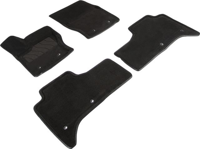 Комплект ковриков 3D Seintex для салона Land Rover Range Rover IV 2017-2021 ЧЕРНЫЕ. Артикул 93042