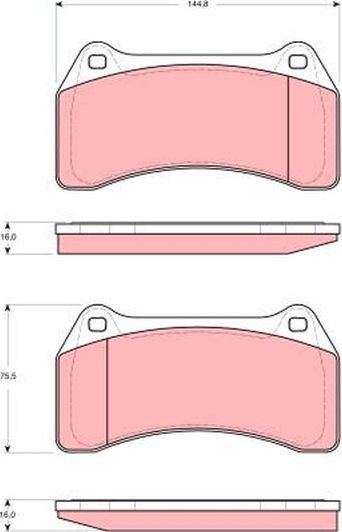 Тормозные колодки TRW. Артикул GDB1512