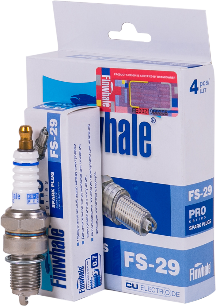 Свеча зажигания Finwhale. Артикул FS29