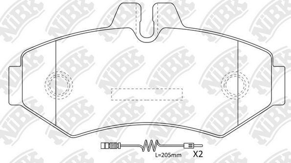 Тормозные колодки NiBK. Артикул PN0135W