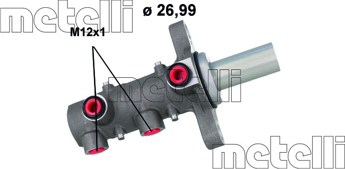 Тормозной цилиндр главный Metelli. Артикул 05-1168