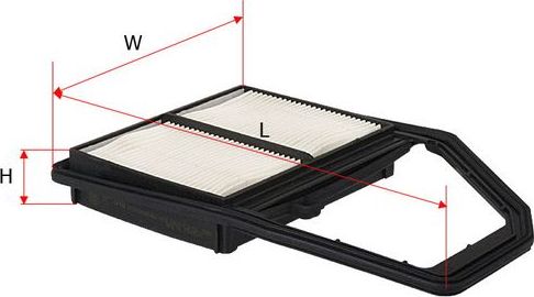 Воздушный фильтр Sakura. Артикул A-1646