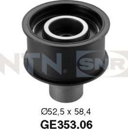 Направляющий (ведущий) ролик ремня ГРМ NTN / SNR. Артикул GE353.06