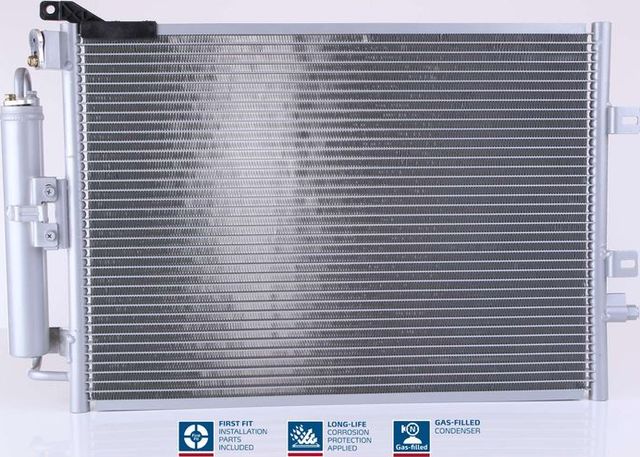 Радиатор кондиционера (конденсатор) Nissens (алюминий) для Renault Modus I 2004-2012. Артикул 940142