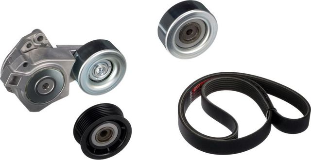 Приводной ремень поликлиновой с роликами (комплект) Gates Micro-V® Kit для Mitsubishi Pajero IV 2008-2026. Артикул K017PK2410