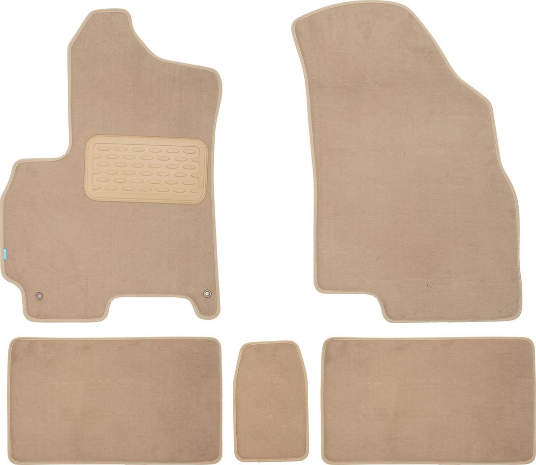 Коврики текстильные Klever Premium для салона Chery Tiggo 4 2018-2026 БЕЖЕВЫЕ. Артикул KLEVER04632522112kh
