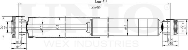 Амортизатор подвески (Unio). Артикул SAB-10487