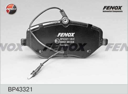 Тормозные колодки Fenox. Артикул BP43321