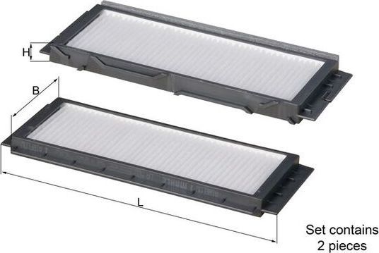 Салонный фильтр Mahle-Knecht. Артикул LA 501/S