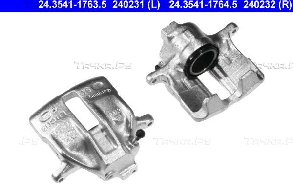 Тормозной суппорт ATE передний правый для SEAT Exeo 2009-2013. Артикул 24.3541-1764.5
