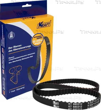 Ремень ГРМ ВАЗ 2190 (8 клап.) KRAFT (113*1076) KT 685312 Kraft. Артикул KT685312