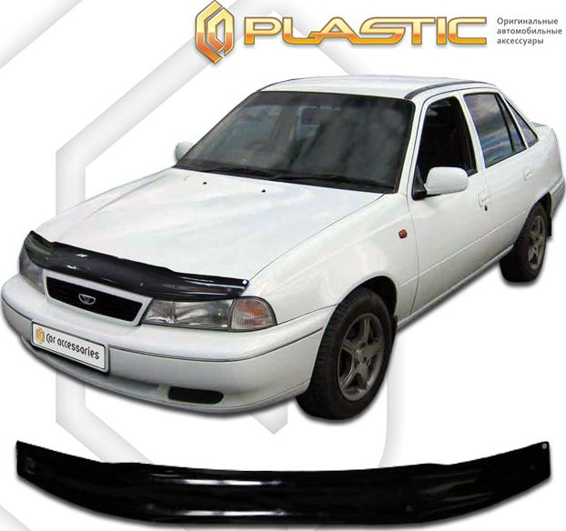 Дефлектор СА Пластик для капота (Classic черный) Daewoo Nexia  1995-2008. Артикул 2010010102753