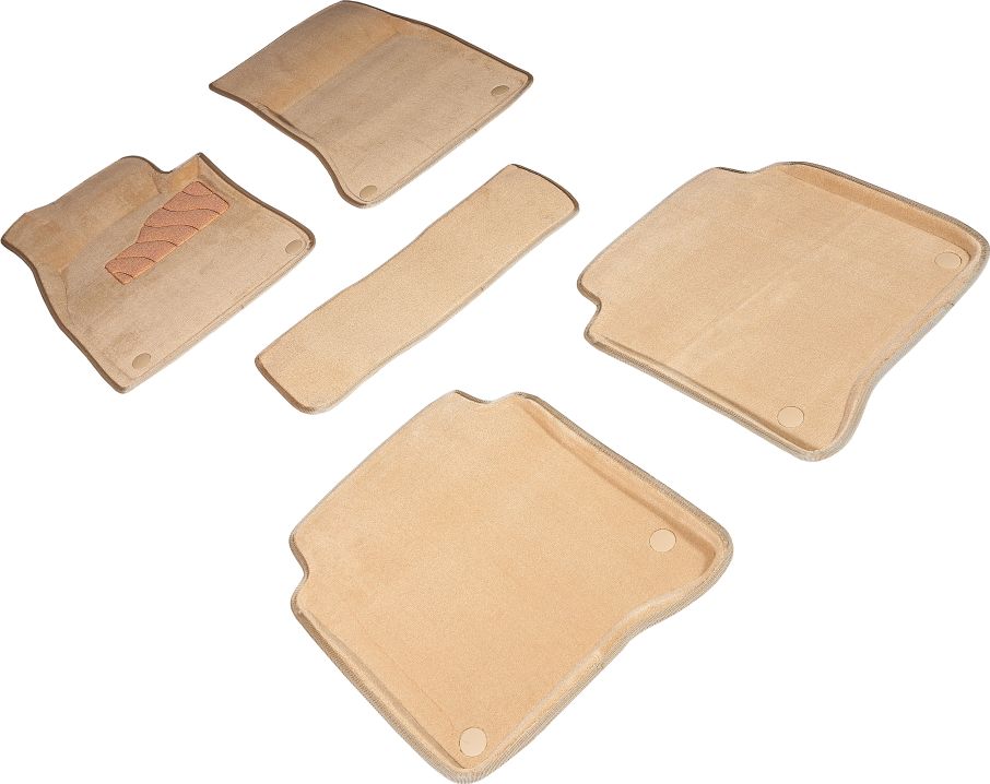 Коврики Seintex 3D ворсовые для салона Mercedes-Benz S-Класс W223 длинная база 2020-2026 БЕЖЕВЫЕ. Артикул 97559