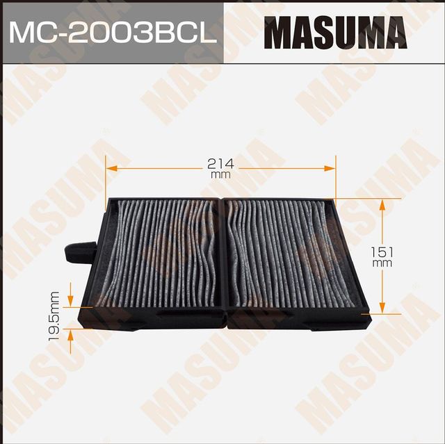 Салонный фильтр Masuma для Toyota Nadia 1998-2003. Артикул MC-2003BCL