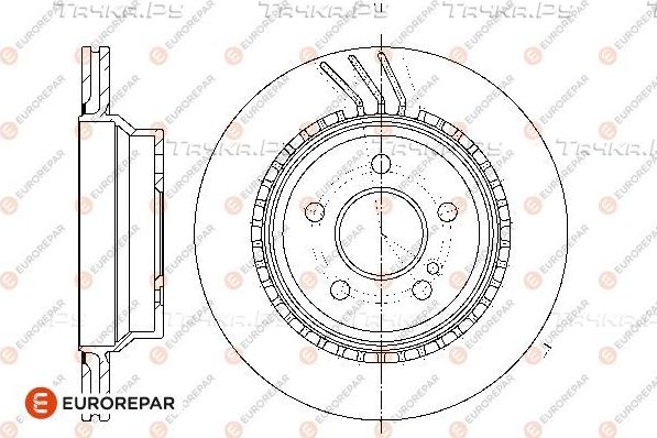 Тормозной диск Eurorepar. Артикул 1667862280