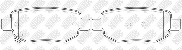 Тормозные колодки NiBK. Артикул PN0846