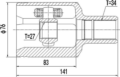ШРУС внутренний (Zikmar). Артикул Z87989R