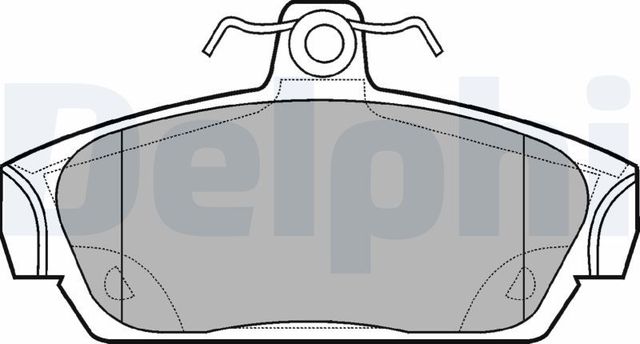 Тормозные колодки Delphi (Low-Metallic) передние для Rover 100 1994-1998. Артикул LP653