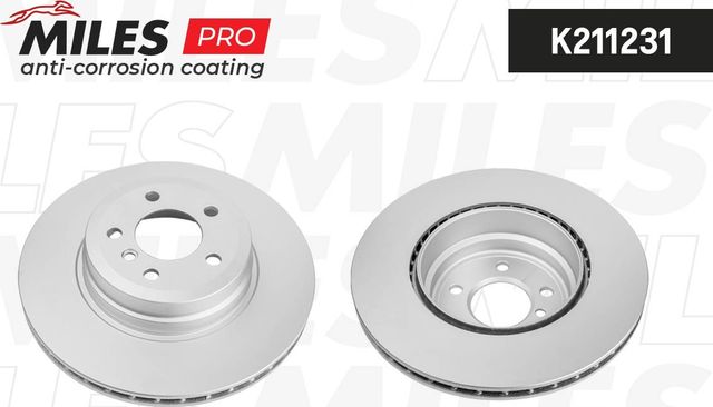 Тормозной диск Miles для BMW X5 III (F15) 2013-2018. Артикул K211231