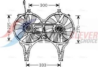 Вентилятор радиатора двигателя AVA. Артикул MS7514