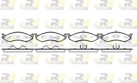 Тормозные колодки RoadHouse передние для Jeep Cherokee II (XJ) 1991-2001. Артикул 2467.20