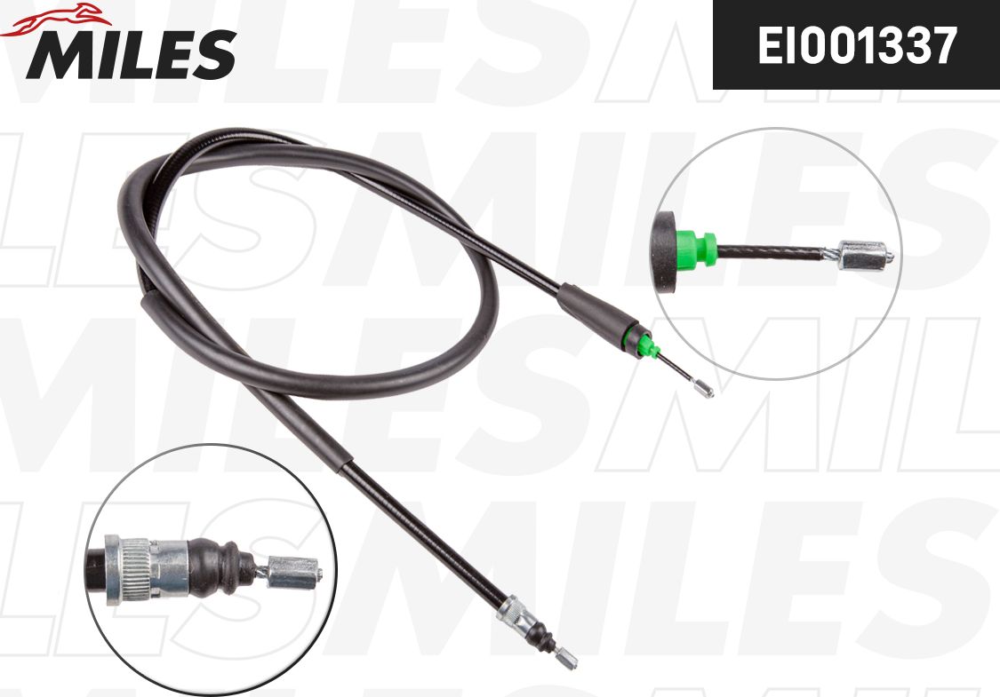 Трос ручника (тросик ручного тормоза) Miles. Артикул EI001337