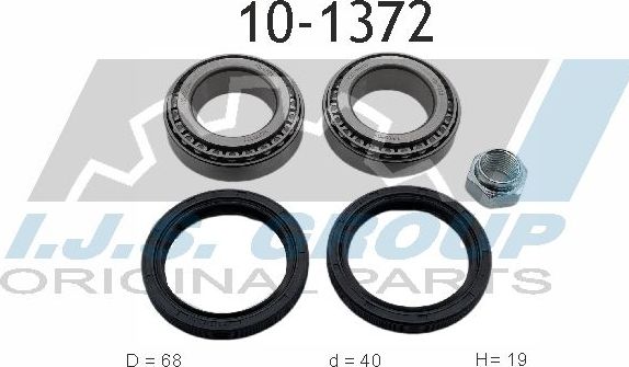 Ступичный подшипник (комплект) IJS Group. Артикул 10-1372
