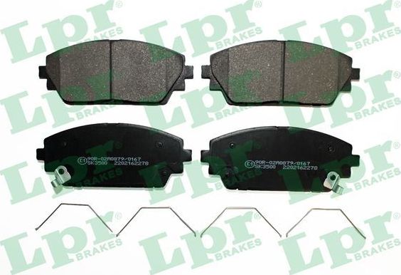 Тормозные колодки LPR передние для Mazda 3 IV (BP) 2018-2026. Артикул 05P2278