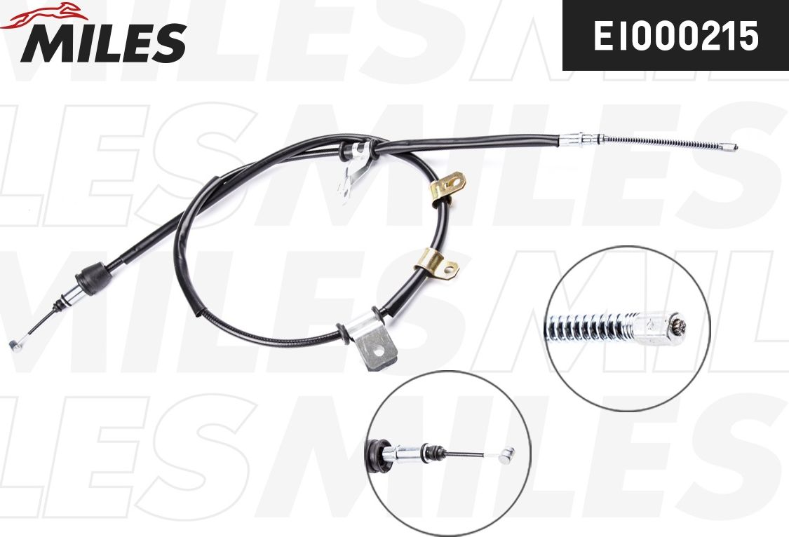 Трос ручника (тросик ручного тормоза) Miles. Артикул EI000215
