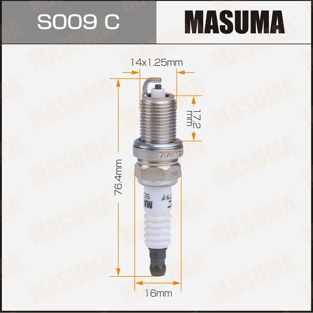 Свеча зажигания MASUMA BKR5EY-11 (2355). Артикул S009C