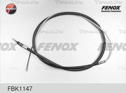 Трос ручника (тросик ручного тормоза) Fenox. Артикул FBK1147