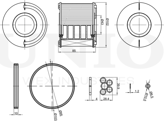 Фильтр топливный (Unio). Артикул FLT-50032