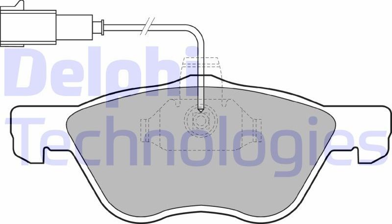 Тормозные колодки Delphi (Low-Metallic). Артикул LP1408