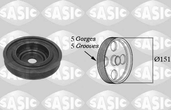 Шкив коленвала Sasic для Renault Modus I 2004-2012. Артикул 2154008