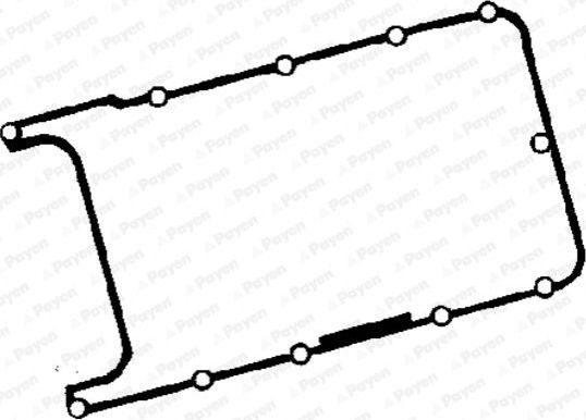 Прокладка клапанной крышки 441724 Payen (резина). Артикул JM7045