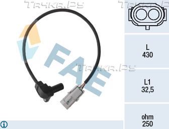 Датчик положения коленвала FAE для Renault Laguna I 1993-2001. Артикул 79184