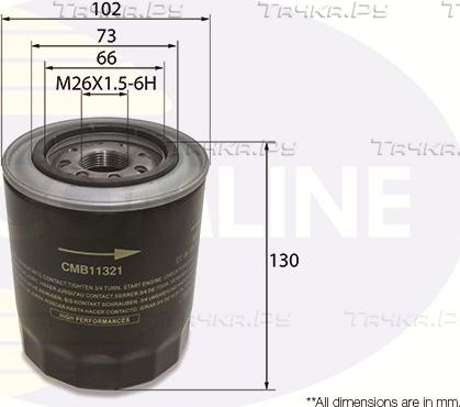 Масляный фильтр Comline для Mitsubishi Pajero III 2000-2006. Артикул CMB11321